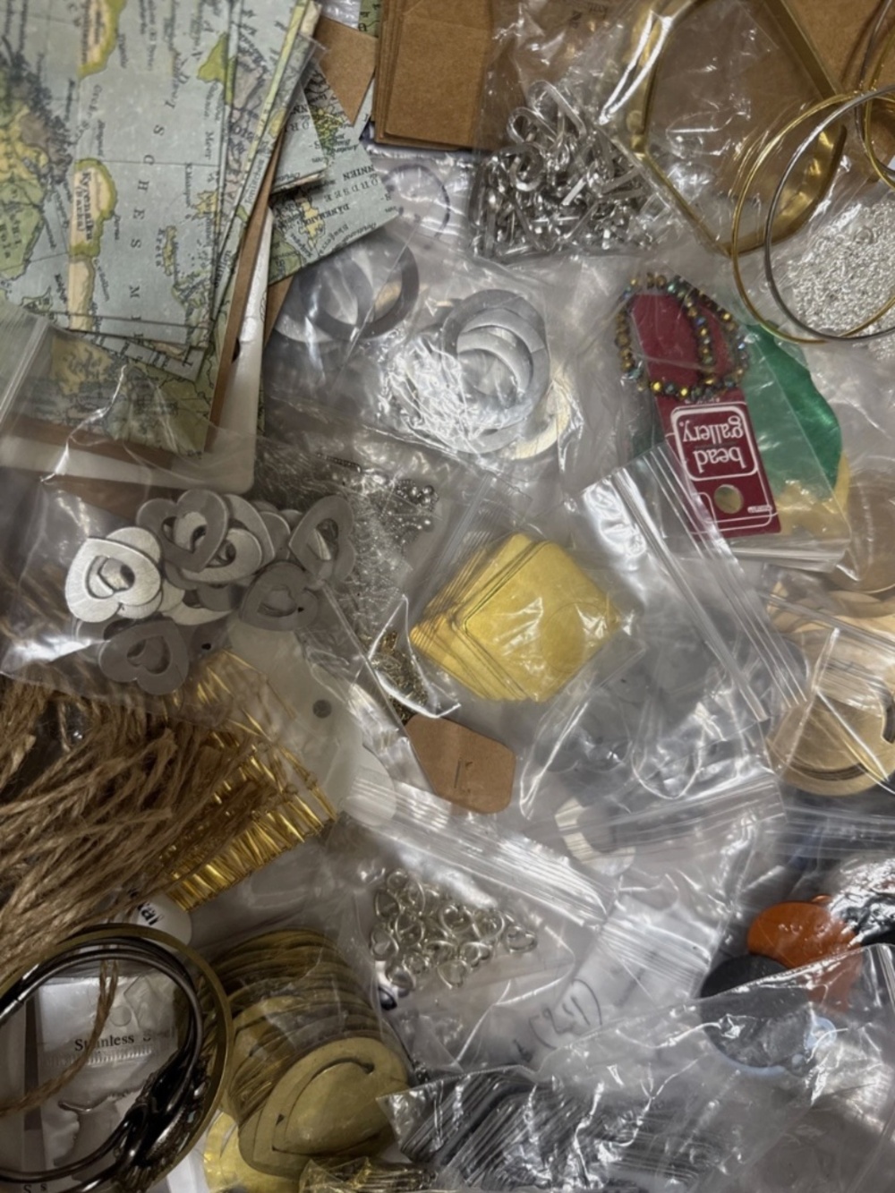 HUGE Lot 22lbs+ Blanks Charms Chains Supplies Jewelry Findings & MORE